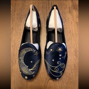 BRAND NEW Tory Burch Olympia Celestial Loafer
Moon & Stars Embroidered